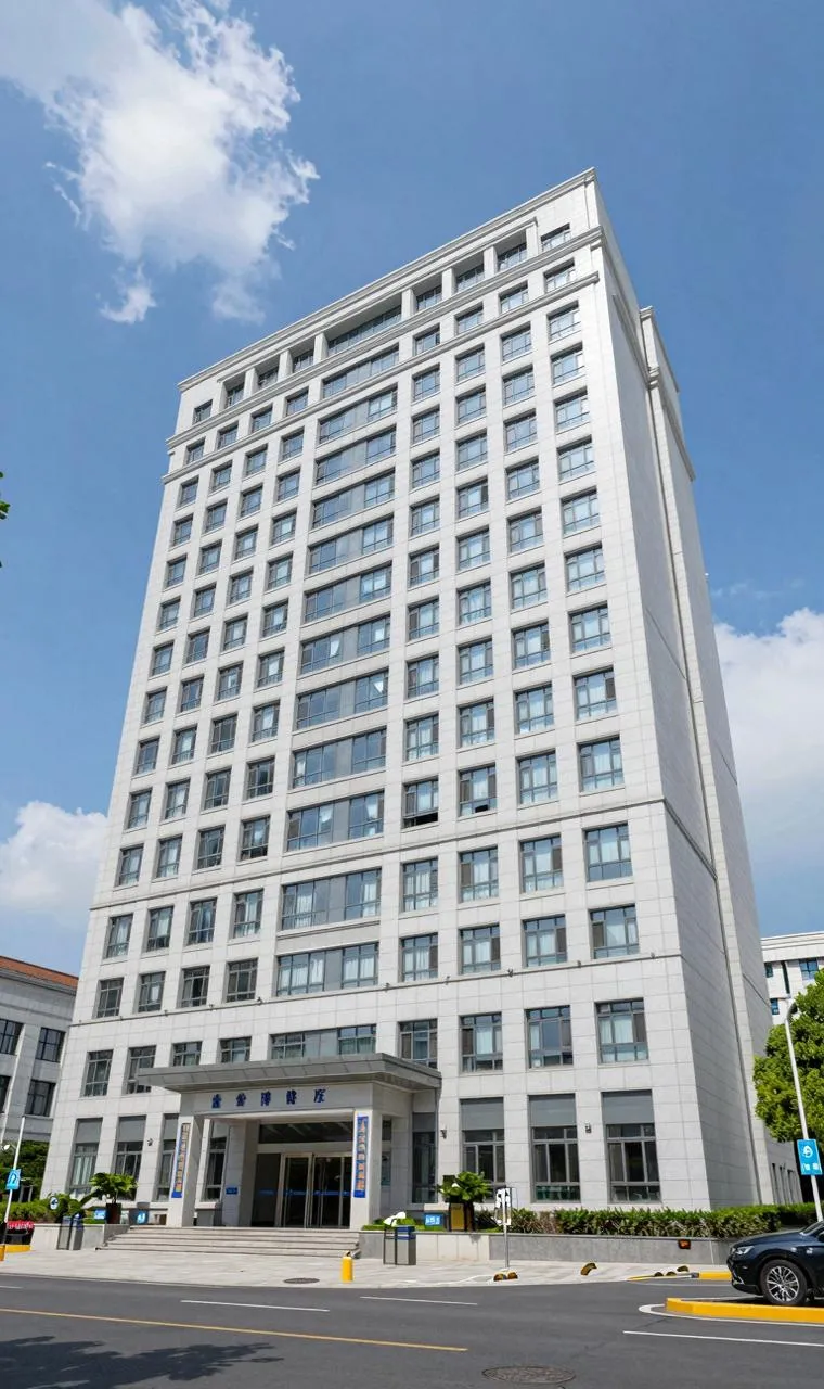 ä¸æµ·ç¬¬åäººæ°å»é¢é¨è¯å¤§æ¥¼å¤æ¯ï¼ç°ä»£å»çå»ºç­ï¼èå¤©ç½äº