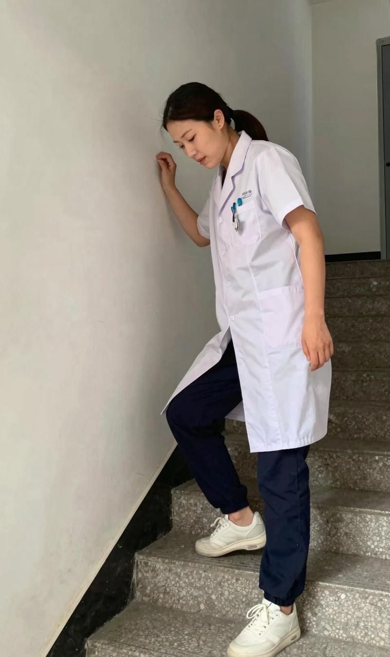 下楼梯要侧着身子扶墙一步一步往下挪 - 康顺宁陪诊